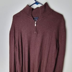 Enzo Mantovani Rare Silk Cashmere Zip Up Sweater XXL